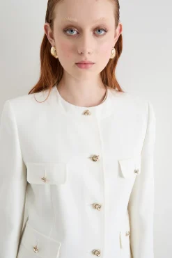 Giacca in cady - Bianco