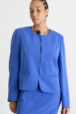 Giacca in cady - Blu