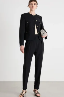 Giacca in cady - Nero