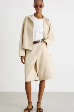 Giacca in canvas - Beige