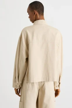 Giacca in canvas - Beige
