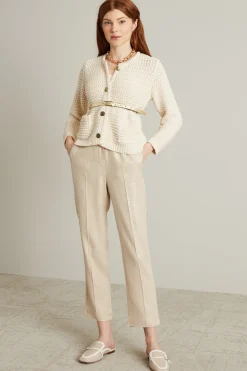 Giacca in cotone crochet - Beige