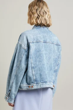Giacca in denim di cotone - Azzurro Denim