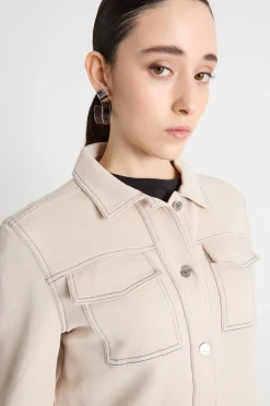 Giacca in felpa - Beige