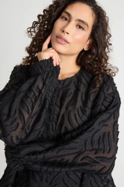 Giacca in fil-coupé - Nero