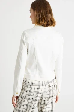 Giacca in gabardina stretch - Bianco