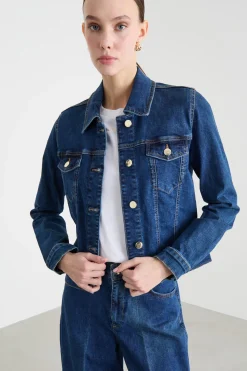 Giacca in jeans - Blu