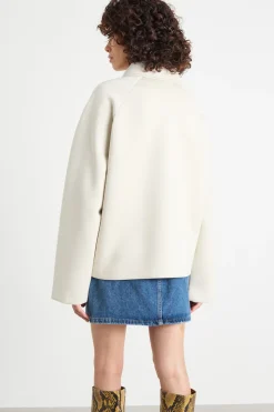 Giacca in jersey accoppiato - Beige