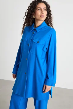 Giacca in jersey - Blu