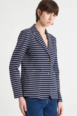 Giacca in jersey - Blu