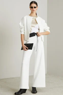 Giacca in jersey compatto - Bianco