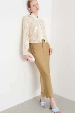 Giacca in paillettes - Beige