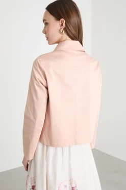 Giacca in raso - Rosa