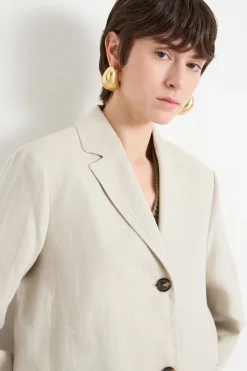 Giacca in tela pesante - Beige