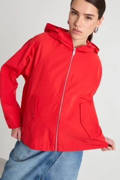 Giacca in tessuto antigoccia - Rosso