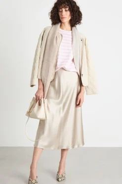 Giacca in tessuto trapuntato - Beige