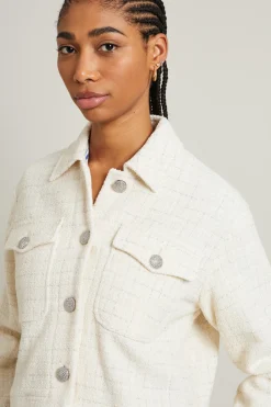 Giacca in tweed - Bianco Latte