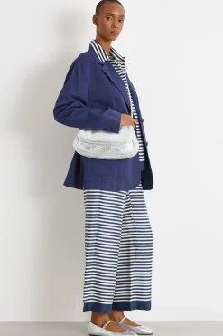 Giacca monopetto con tasche - Blu