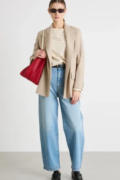 Giacca open-front - Beige