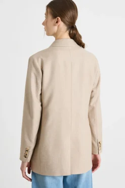 Giacca open-front - Beige