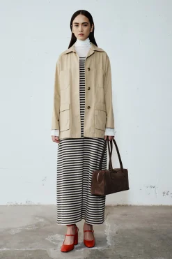 Giacca sahariana con ricamo - Beige