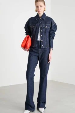Giacca sfiancata in jeans - Blu