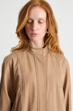 Giacca stile bomber - Cammello