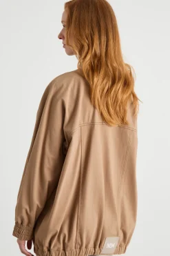 Giacca stile bomber - Cammello