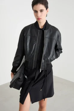 Giacca stile bomber - Nero