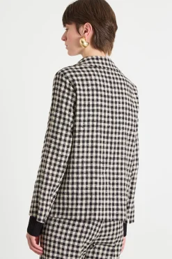 Giacca Vichy - Bianco Nero