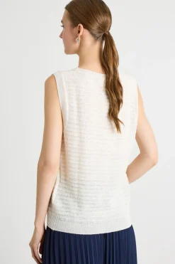 Gilet a coste - Bianco