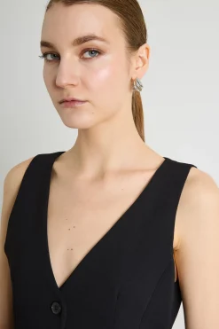 Gilet aderente - Nero