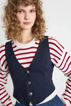 Gilet in jersey - Blu Notte