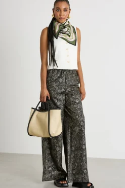 Gilet in jersey jacquard - Bianco