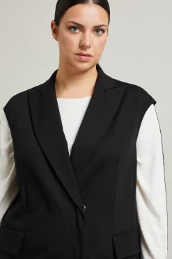 Gilet in jersey - Nero