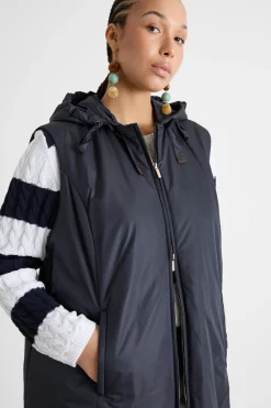 Gilet in tela tecnica antigoccia - Blu