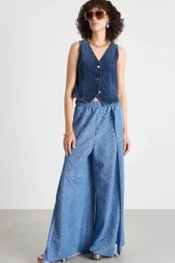 Gilet sfiancato - Blu