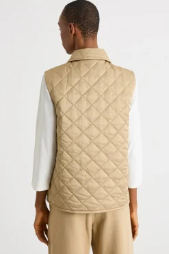 Gilet trapuntato - Cammello