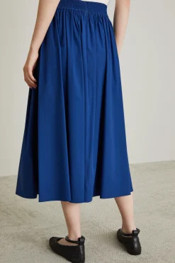 Gonna ampia in cotone - Bluette