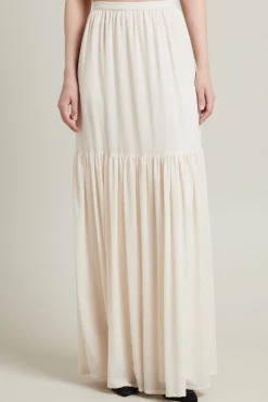 Gonna con balze - Beige Chiaro