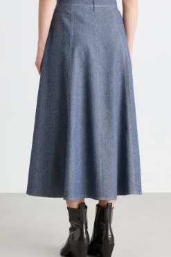 Gonna effetto jeans - Azzurro