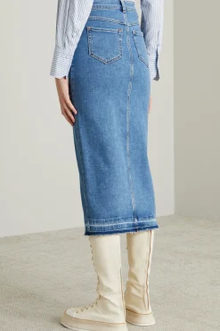 Gonna in denim - Blu