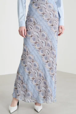Gonna in georgette animalier - Animalier