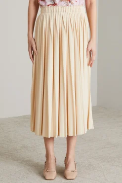 Gonna in jersey - Beige Chiaro