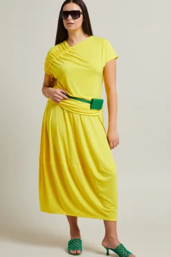Gonna in jersey - Giallo