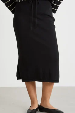 Gonna in maglia - Nero