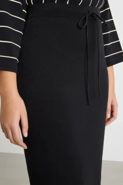 Gonna in maglia - Nero