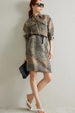 Gonna in organza animalier - Animalier