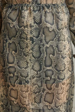 Gonna in organza animalier - Animalier