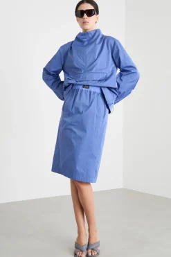 Gonna in taffettà - Azzurro